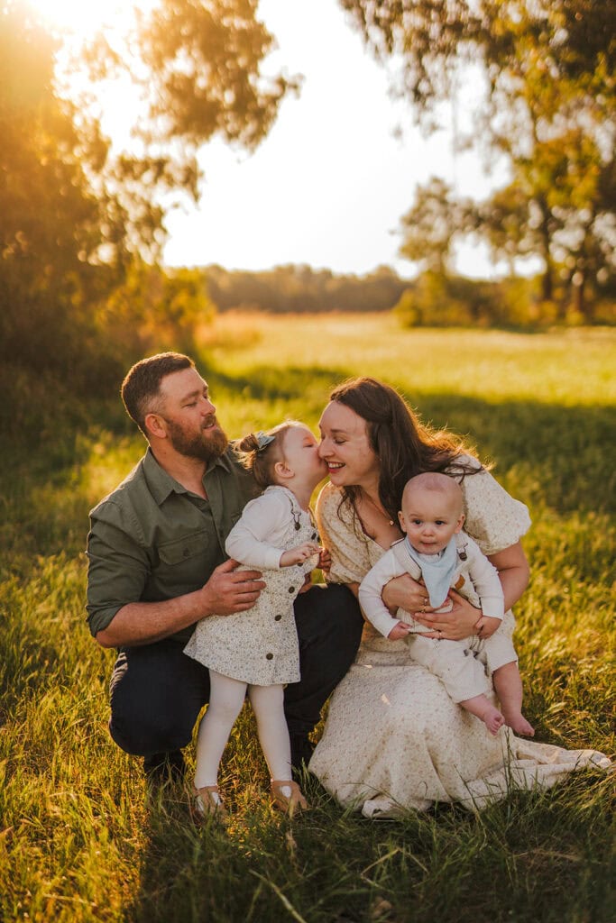 Two young kids laughing at a Perth Family Photoshoot